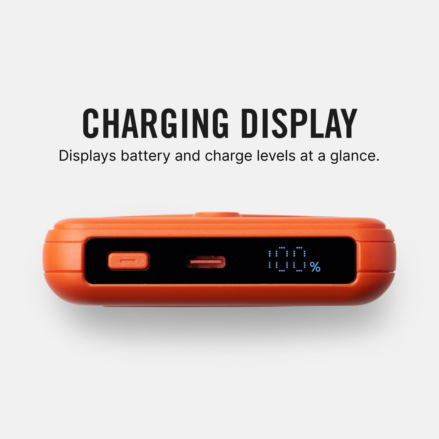 Ridge 20W Magnetic Power Bank Battery Pack 10,000mAh - Fast Charging, Compatible with MagSafe - Portable Charger Flight-Safe Travel Powerbank - Built-in Cables & Magnetic Attachment (Matte Black)