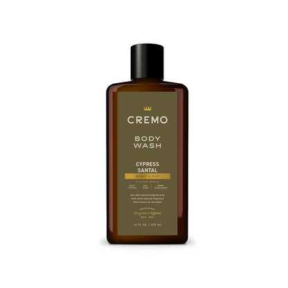 Cremo Body Wash for Men, Cypress Santal, 16 Fl Oz