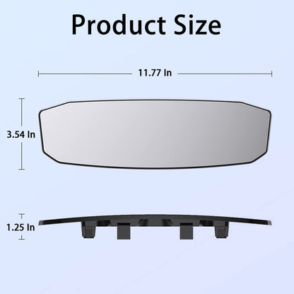 8sanlione 360-Degree Adjustable Car Rearview Mirror