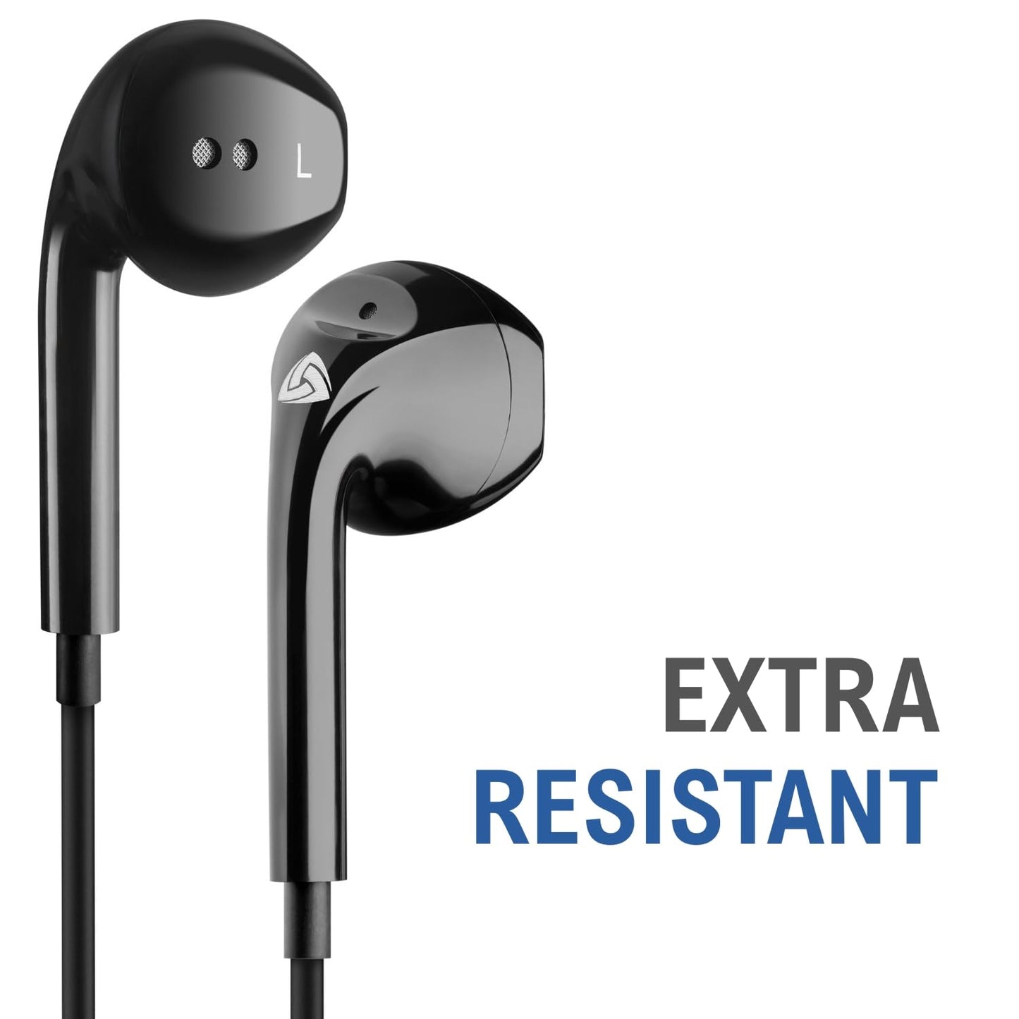 LUDOS Zenith USB C Headphones for iPhone 17 16 15 Pro Max Plus Air iPad Pro Air, 5 Years Warranty, USB-C Earbuds for Samsung Galaxy S24 S23 Ultra S22 S21 S20 A55 A54 A53, USB Type C Earphones - White