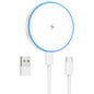MagSafe Charger 2 Pack 15W Magnetic Wireless Charger Fast Charging Pad Compatible with iPhone 17/16/15/14/13/12 Series & AirPods 3/2/Pro Magnetic MagSafe Charging Pad with Dual Ports-Blue