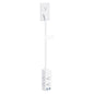Olcorife Flat Plug Power Strip with 5 FT Extension Cord, 6 Outlets 3 USB Ports(1 USB C), 3 Sided Outlet Extender for Home Office Travel Dorm Room Essentials, White