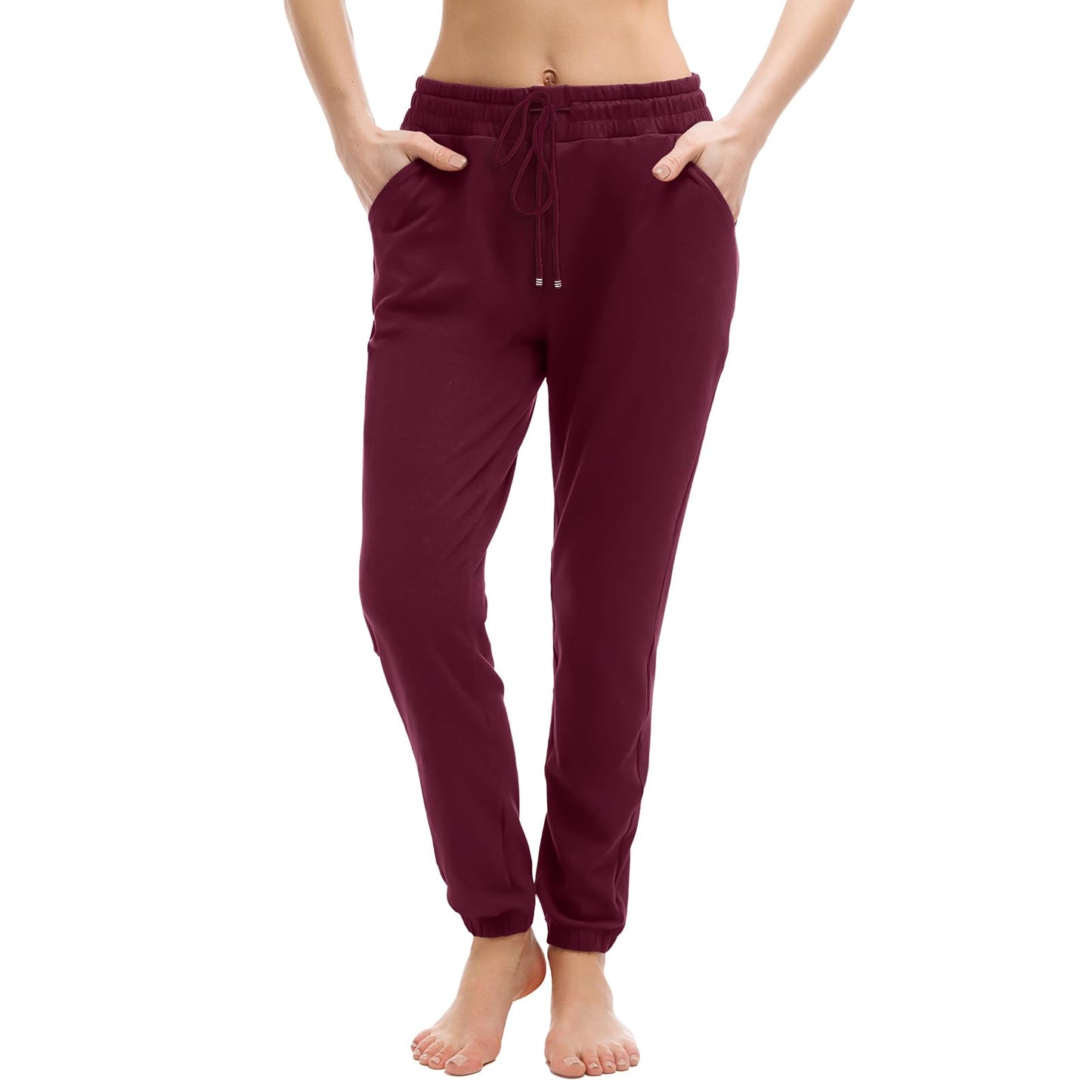 Walifrey Joggers with Pockets, Drawstring Sweatpants Women