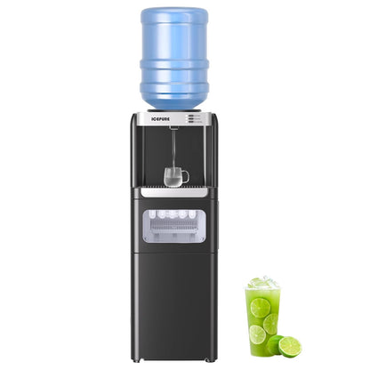 ICEPURE Water Cooler Dispenser with Built-in Ice Maker, 33lbs/24H