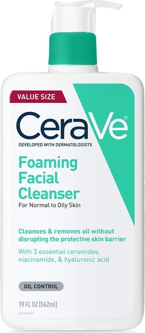CeraVe Foaming Facial Cleanser, Face Wash for Oily Skin, 16fl oz