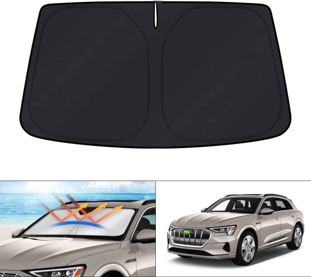 KUST Windshield Sun Shade for 2016 2017 2018 2019 2020 2021 2022 BMW X1 F48 Accessories Custom Fit Sunshade Foldable Window Sun Visor Protector Blocks UV Rays Keep Your Car Cooler