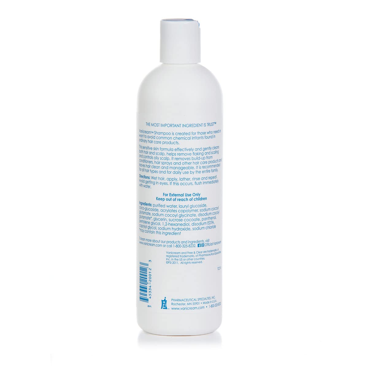 Vanicream Shampoo, Helps Remove Oil, Flaking and Build-Up, 12 Fl Oz
