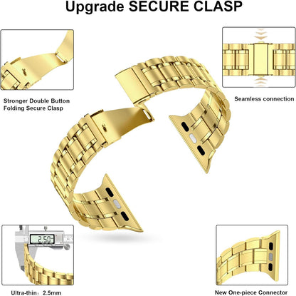 Stainless Steel Bands for Apple Watch 45Mm 44Mm 42Mm(Series 3/2/1)
