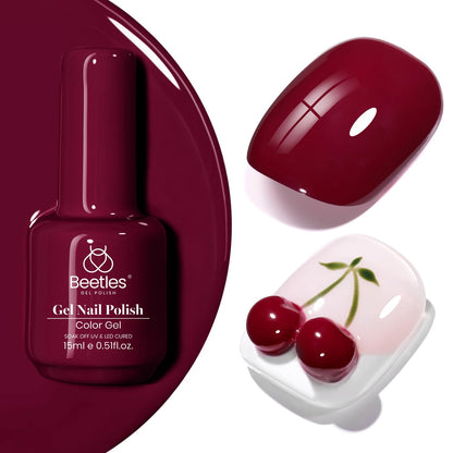 Beetles Purple Gel Nail Polish, 1 Pcs 15ml Purple Gel Polish