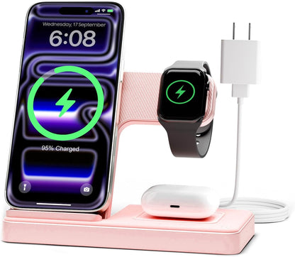 GETPALS Wireless Charger iPhone Charging Station for Apple Multiple Devices