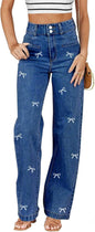 Sidefeel Jeans for Women High Waisted Straight Leg Denim Pants