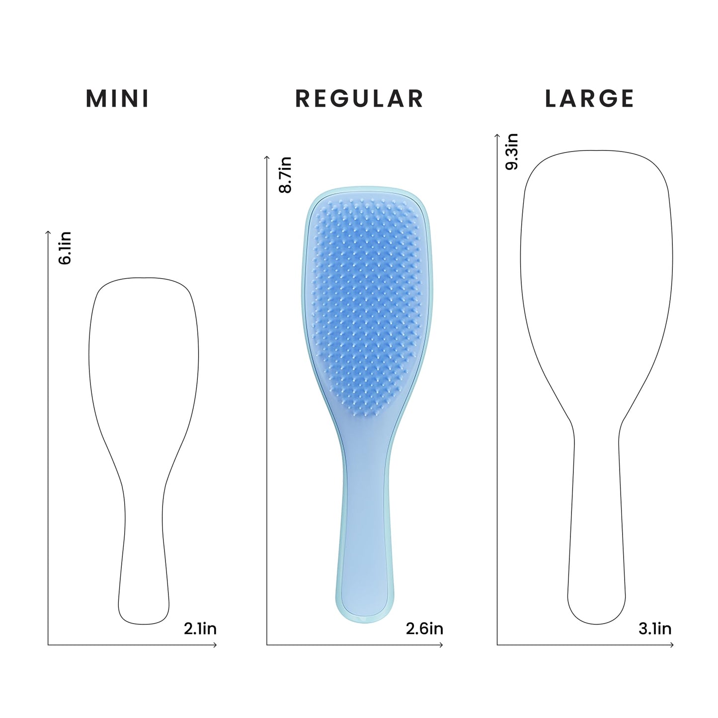 Tangle Teezer Ultimate Detangler Brush, Straight to Wavy, Liquorice Black