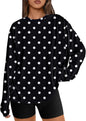 Trendy Queen Womens Oversized Long Sleeve Shirts Fall Tops 2026 Basic Tees