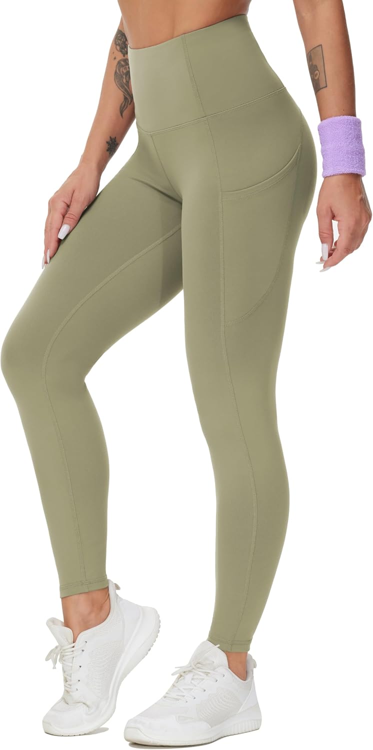THE GYM PEOPLE Women's Thick High Waist Yoga Pants Workout Leggings