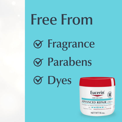 Eucerin Advanced Repair Lotion, Urea Enriched, 16.9 FL OZ