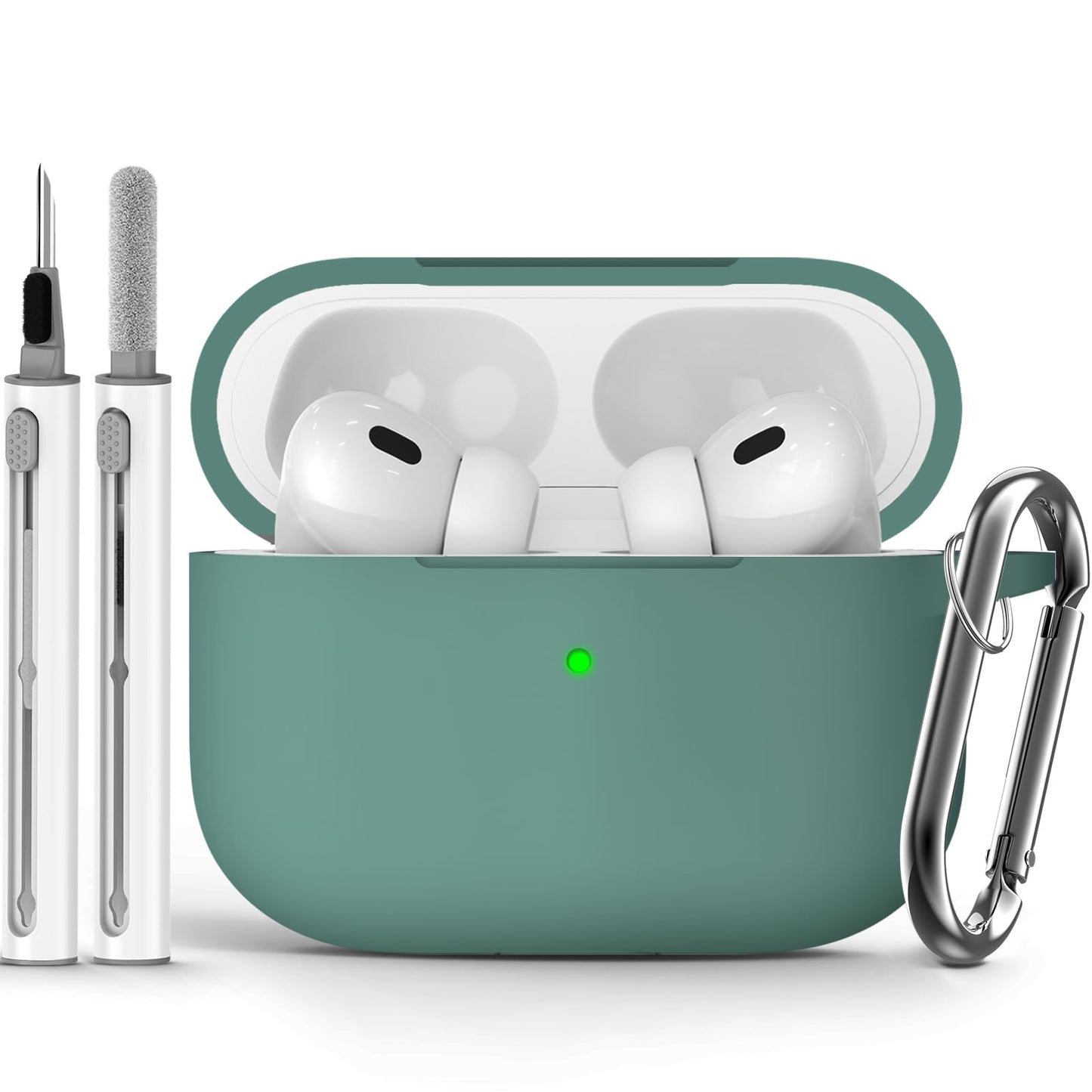 Ljusmicker for AirPods 4 Case 2024 with Cleaner Kit,Milk Tea