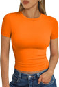 Trendy Queen Womens Short Sleeve T Shirt Basic Summer Top