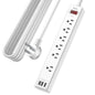 Yintar 6Ft Surge Protector Power Strip with 8 Outlets and 4 USB Ports