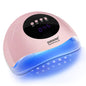 JODSONE U V LED Nail Lamp with Base Coat Top Coat Set, Nail Dryer for Gel Polish for Nails with Automatic Sensor & 4 Timers
