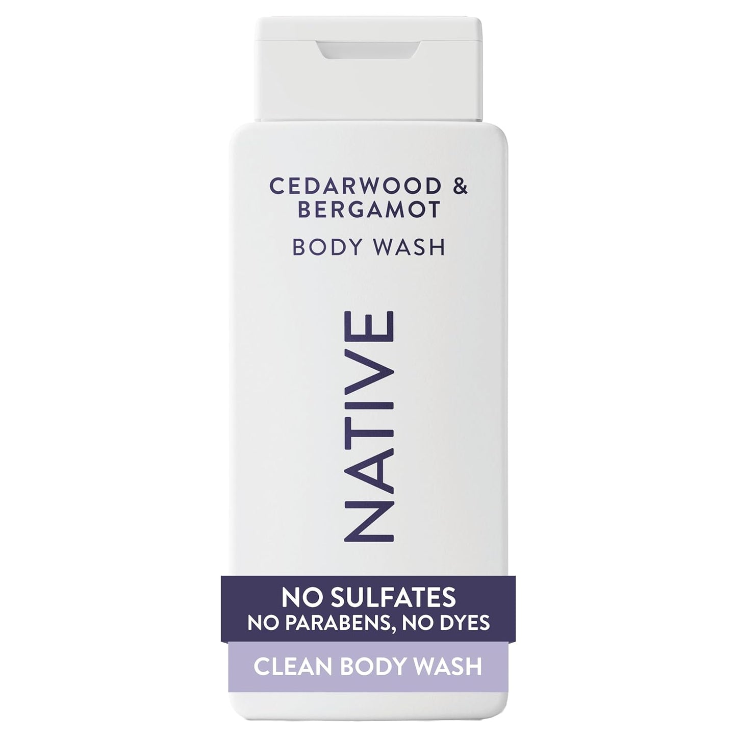 Native Clean Body Wash, Gentle & pH-balanced for Sensitive Skin, 24-Hr Freshness for Women & Men, Vegan & Cruelty-Free, Free of Sulfates, Parabens & Phthalates, Cashmere & Rain, 18 fl oz