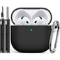 Ljusmicker for AirPods 4 Case 2024 with Cleaner Kit,Milk Tea