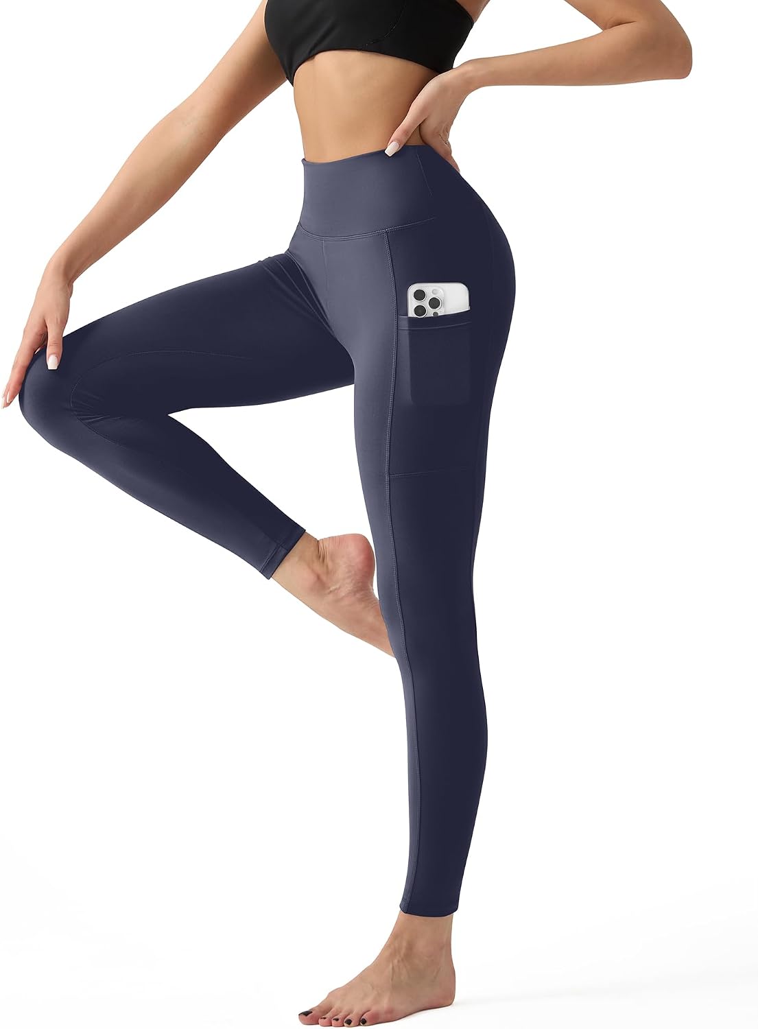 YUDSUD High Waisted Leggings for Women - Tummy Control Yoga Pants for Workout Running Athletic Women's Leggings Plus Size