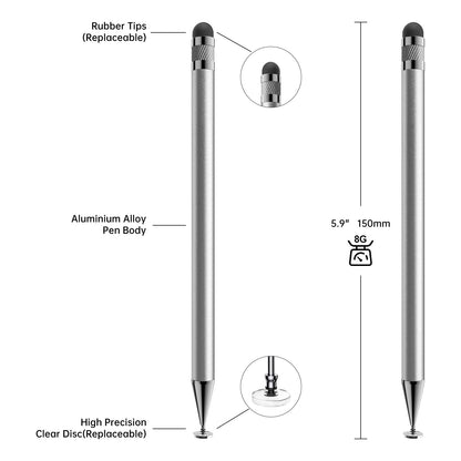 Bopomofo Stylus(5 Pcs),2-in-1 Stylus Pen for Touchscreen,Stylus Pen