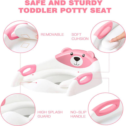 Potty Training Toilet for Toddlers, 2-in-1 Potty Training seat, Anti-Slip