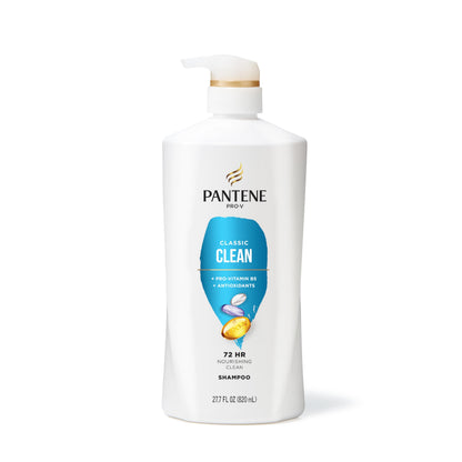 Pantene Shampoo & Conditioner Set, Daily Moisture Renewal - Pro-V Nutrients for Dry, Color-Treated, Straight to Curly Hair, 72-Hour Hydration & Softness, 52.8 Oz Total + Miracle Rescue Shot (0.5 Oz)