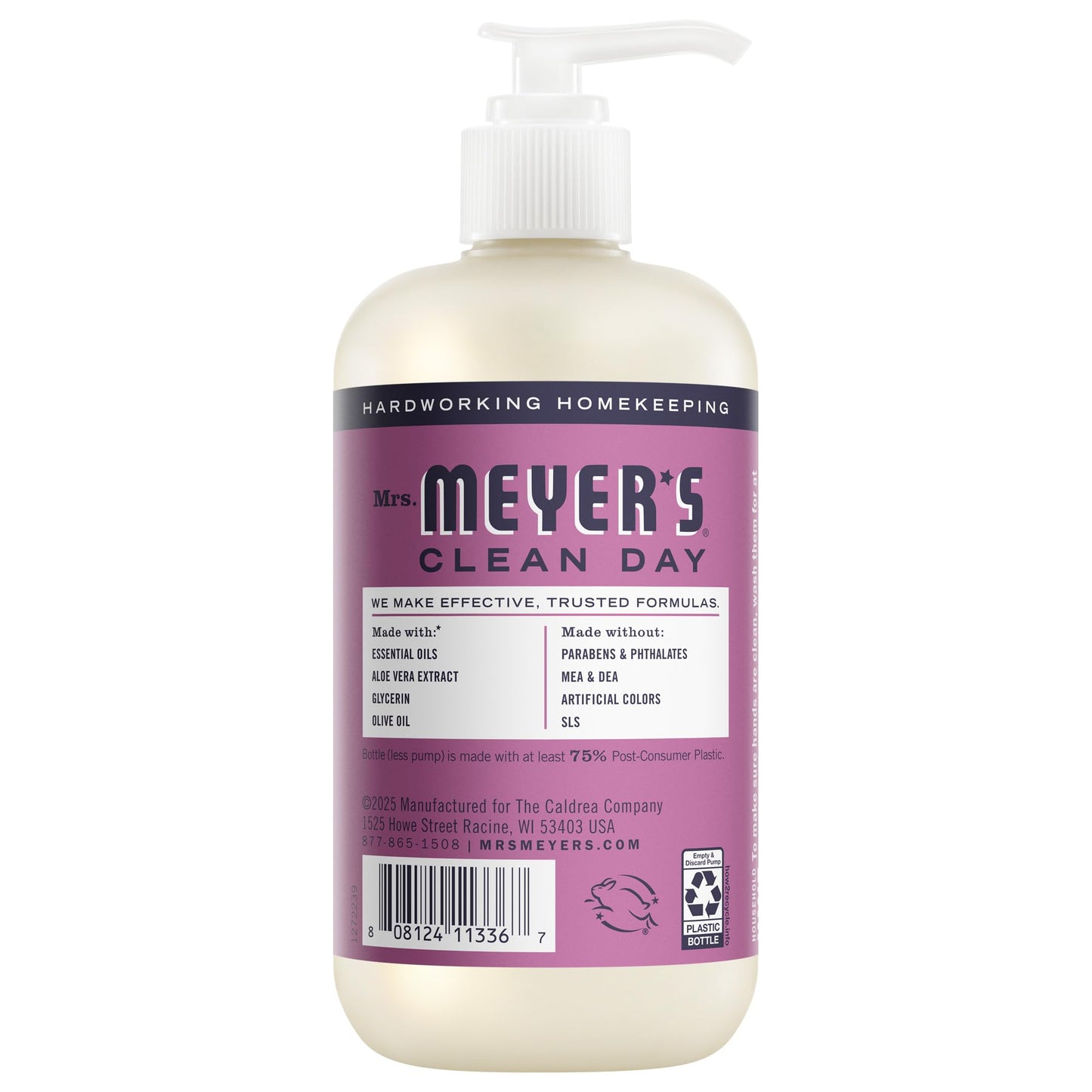 MRS. MEYER'S CLEAN DAY Hand Soap, Basil Scent, 12.5 Fl Oz Bottle - 3 Pack