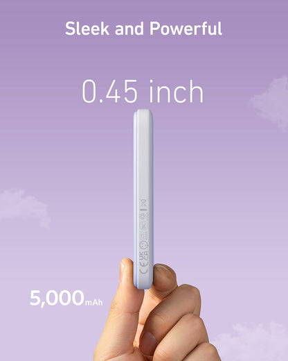 Anker 621 MagGo Power Bank, 5,000mAh Magnetic Portable Charger