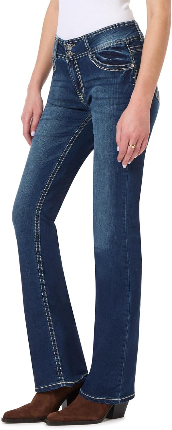 WallFlower Luscious Curvy Bootcut Jeans for Women, Sizes 0-24