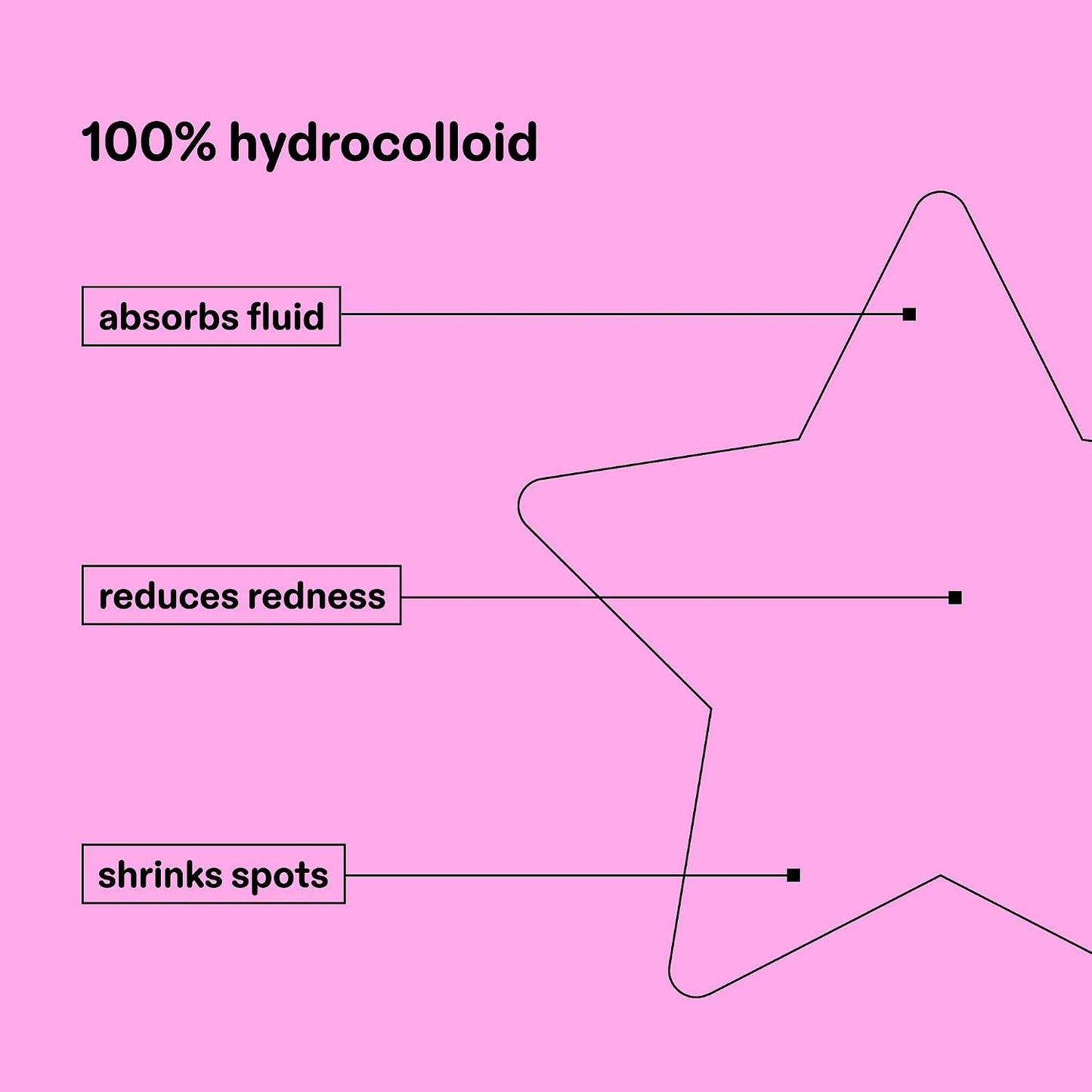 Starface Hydro-Star® Snoopy Red Puffer Hydrocolloid Pimple Patch, 32 ct