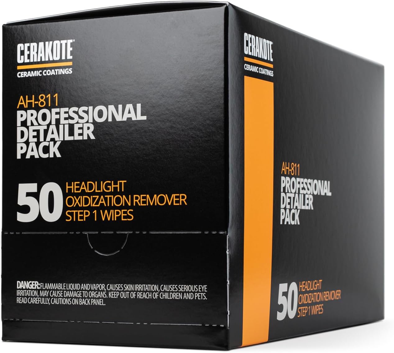 CERAKOTE® Ceramic Headlight Restoration Kit, No Power Tools, 10 Wipe Kit