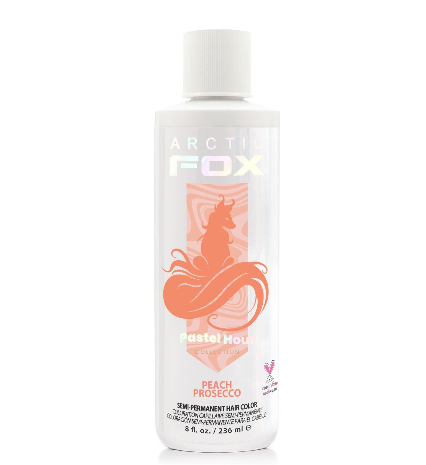 ARCTIC FOX Semi-Permanent Hair Dye - Sunset Orange, Vegan - 2 x 8 oz
