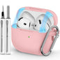Ljusmicker for AirPods 4 Case 2024 with Cleaner Kit,Milk Tea