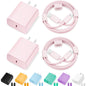 iPhone Charger Fast Charging,2Pack 20W Type C Fast Charger Block with [10FT&6FT] USB C to Lightning Cable Compatible for iPhone 14/13/12/11 Pro Max/Xs Max/XR/X,iPad