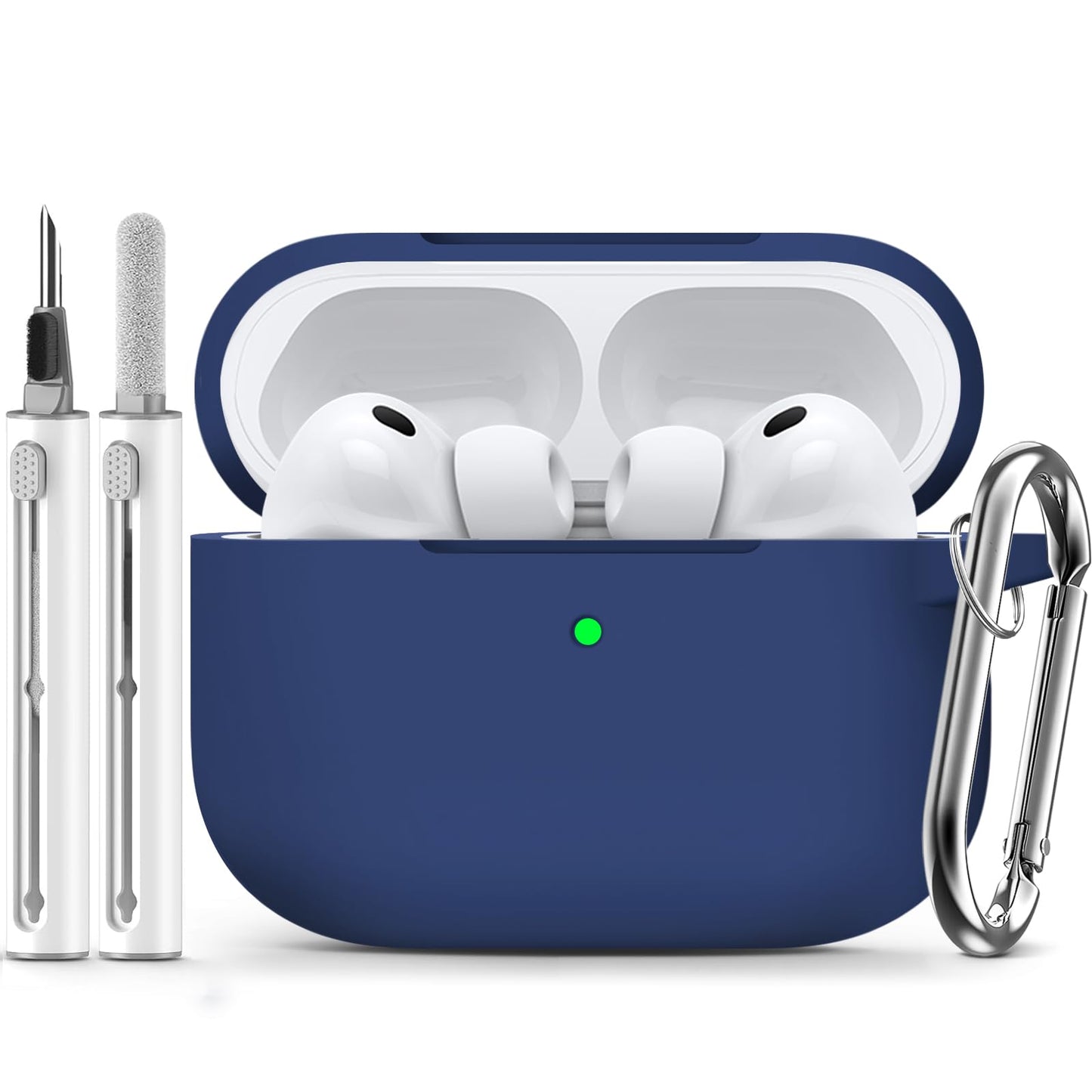 Ljusmicker for AirPods 4 Case 2024 with Cleaner Kit,Milk Tea