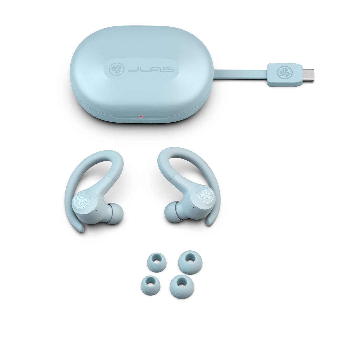 JLab, Go Sport+, True Wireless Workout Earbuds, Bluetooth Sport Earbuds, Clear Calling, Graphite