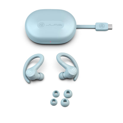 JLab, Go Sport+, True Wireless Workout Earbuds, Bluetooth Sport Earbuds, Clear Calling, Graphite