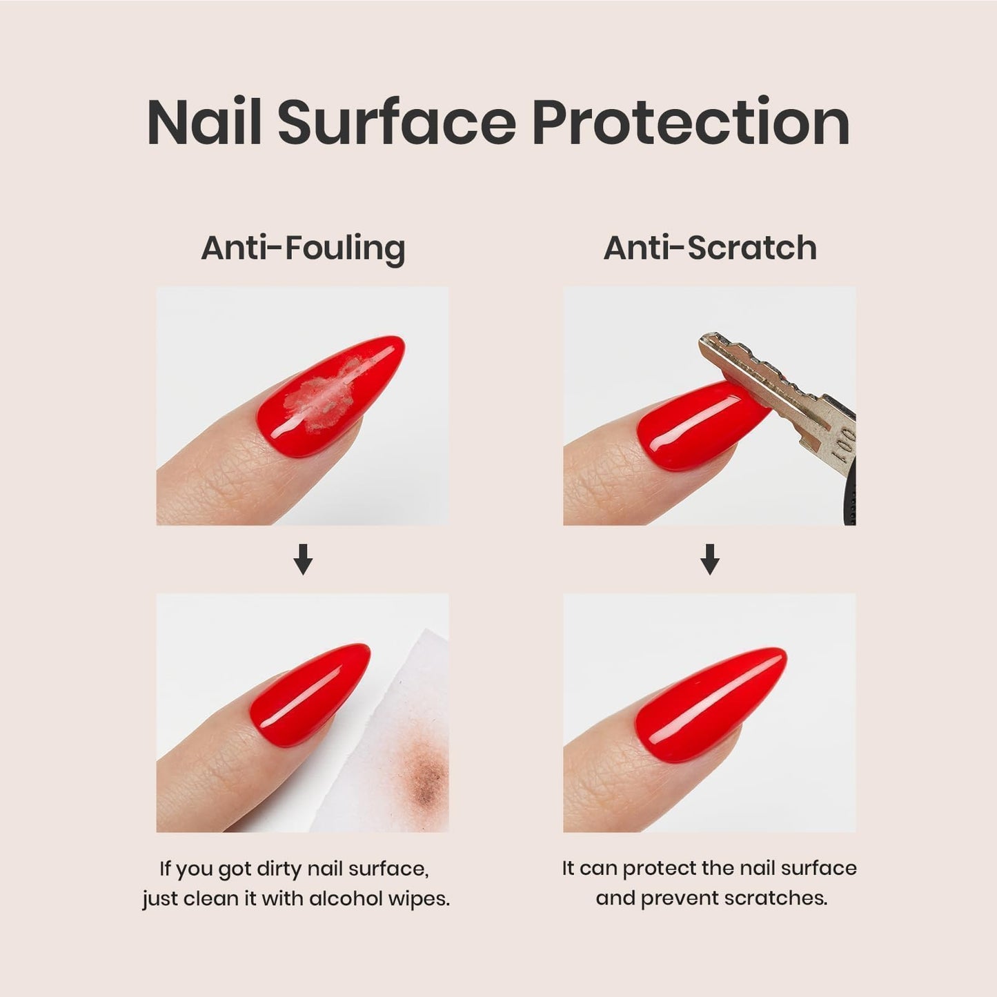 Beetles 2 Pcs 15ml No Wipe Gel Top Coat and Base Coat Set