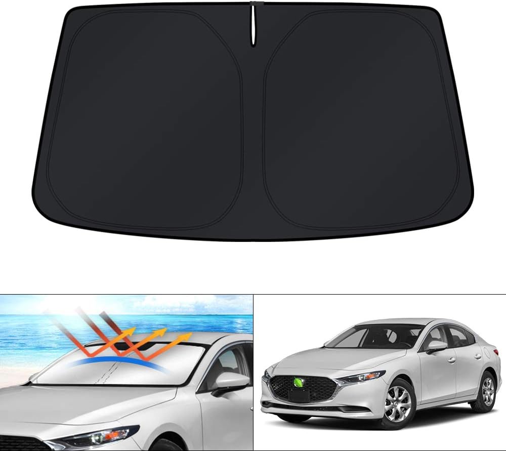 KUST Windshield Sun Shade for 2016 2017 2018 2019 2020 2021 2022 BMW X1 F48 Accessories Custom Fit Sunshade Foldable Window Sun Visor Protector Blocks UV Rays Keep Your Car Cooler