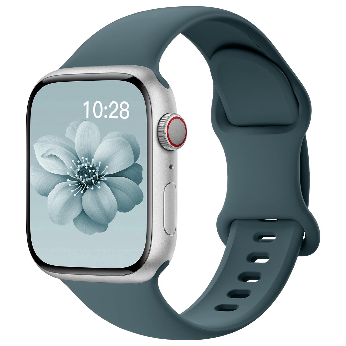 Sport Silicone Band Compatible with Apple Watch Bands 40mm 38mm 41mm 44mm 45mm 42mm 49mm Women Men,Soft Wristband Waterproof Replacement Sport Strap for iWatch Bands Series 9 8 7 6 5 4 3 2 1 SE Ultra
