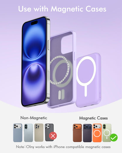 podoru for MagSafe Power Bank 5000mAh, Ultra-Slim Magnetic Portable Charger