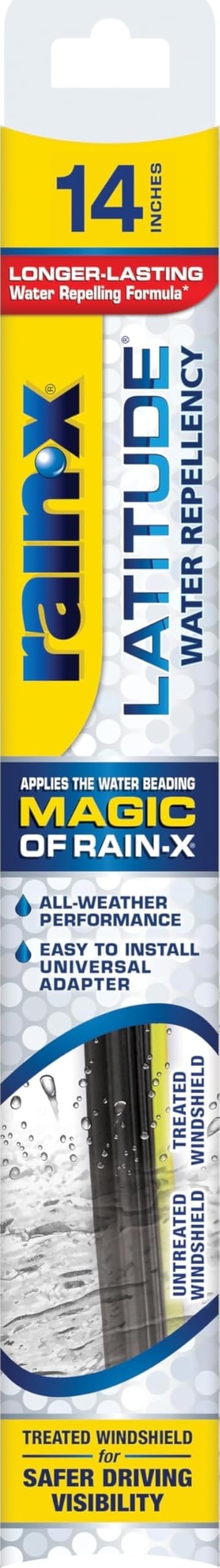 Rain-X 810348 Repellency Water Repellent Wiper Blades, 26" & 16" Windshield Wipers, All Weather Streak-Free for Enhanced Visibility w/Water Repellency Formula [Amazon Exclusive]