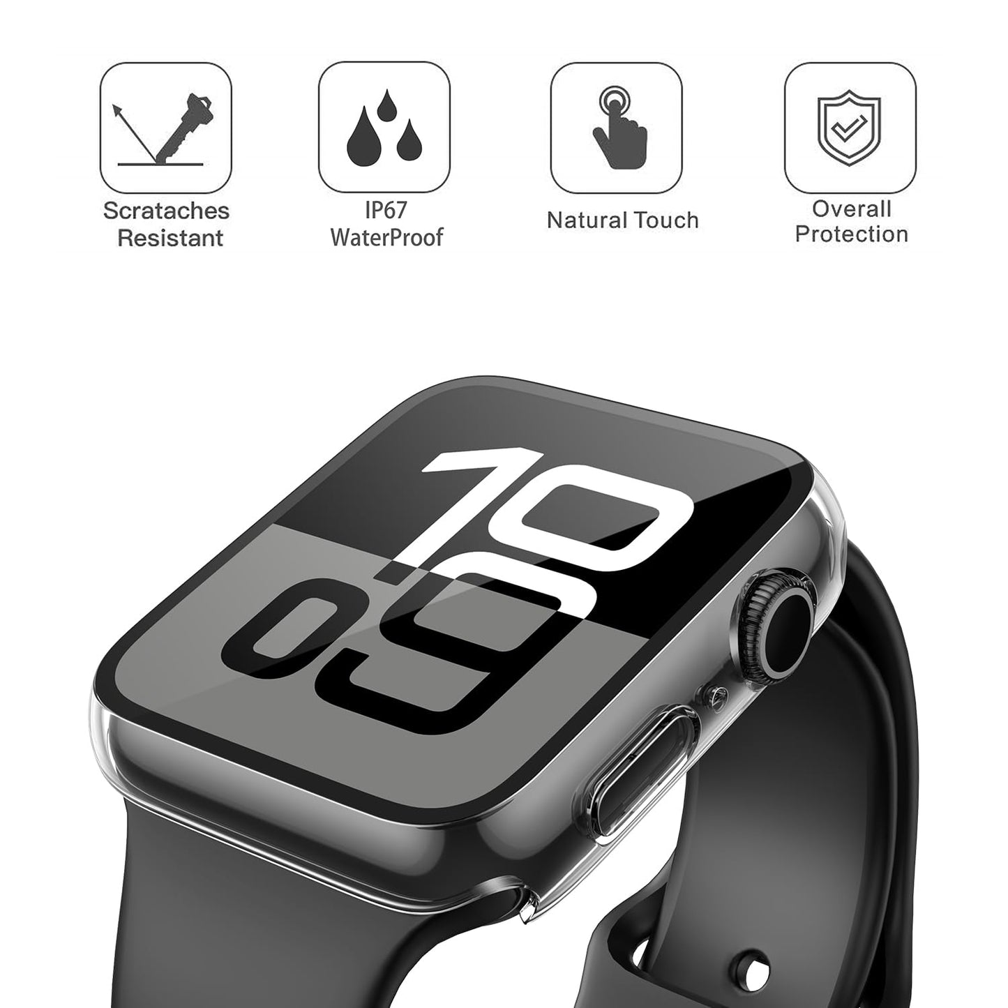 Misxi 2-Pack Waterproof Case for 46mm Apple Watch Series 11/10