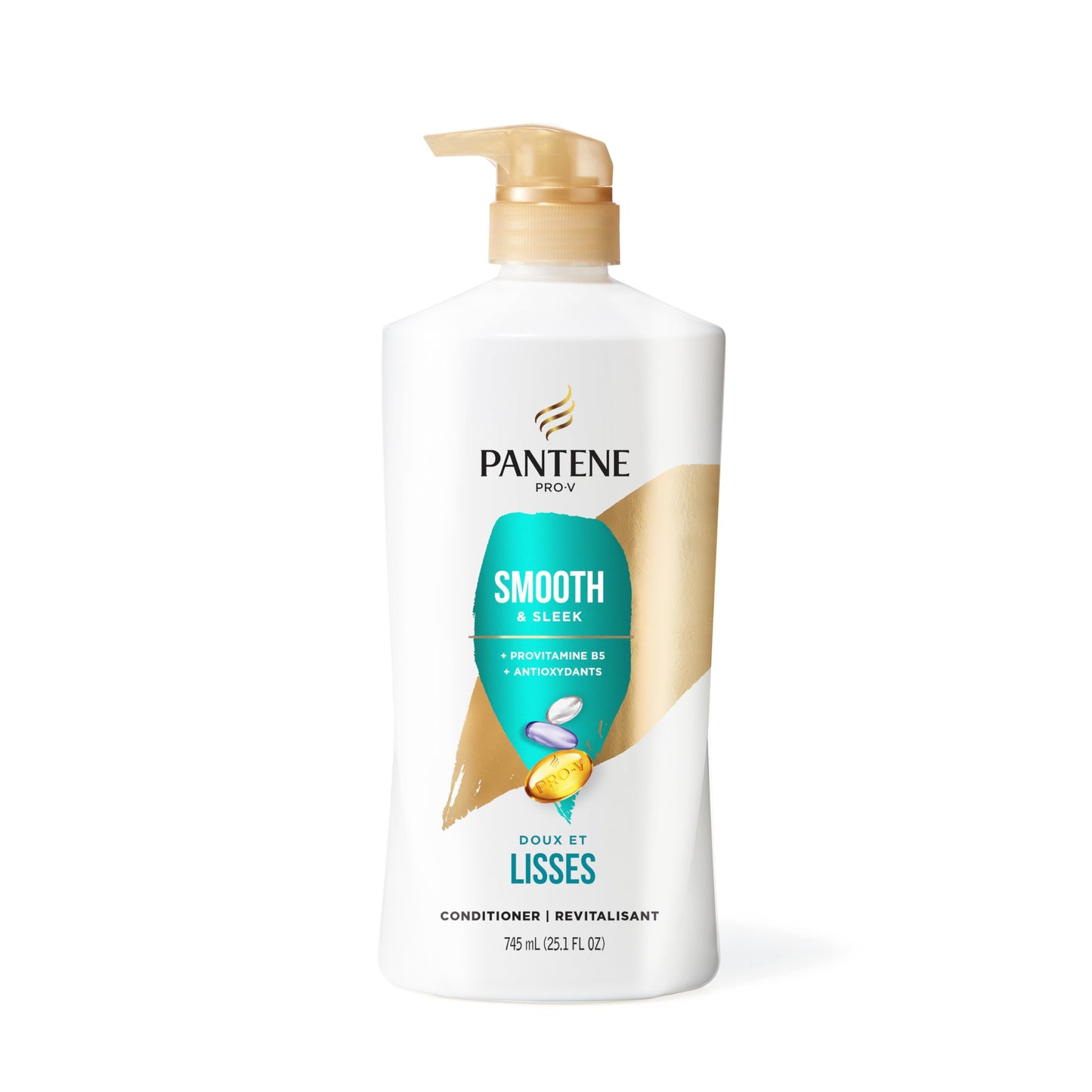 Pantene Shampoo & Conditioner Set, Daily Moisture Renewal - Pro-V Nutrients for Dry, Color-Treated, Straight to Curly Hair, 72-Hour Hydration & Softness, 52.8 Oz Total + Miracle Rescue Shot (0.5 Oz)