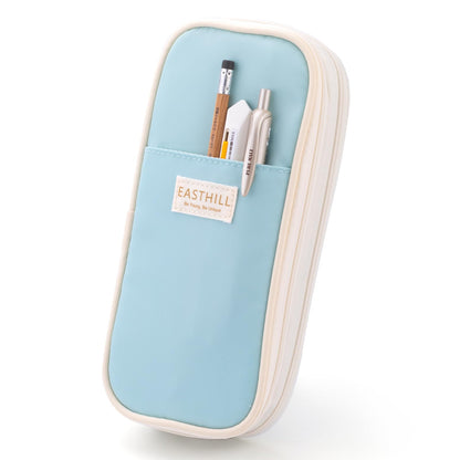 EASTHILL Big Capacity Pencil Case Large Pencil Pouch Stationery Pen Bag for Teen Girls-Green