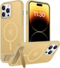 Magnetic Compatible with iPhone 14 Pro Max Case, [Built-in Invisible Kickstand][Compatible with MagSafe] [Military Grade Shockproof] Slim Translucent Matte Phone Case for iPhone 14 Pro Max 6.7"