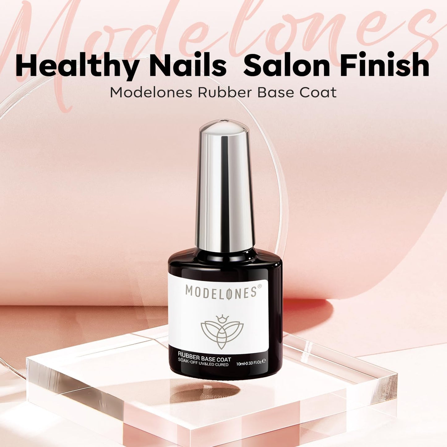 modelones Gel Top Base Coat Set 15ml 2026 Upgrade No Wipe Super Shine